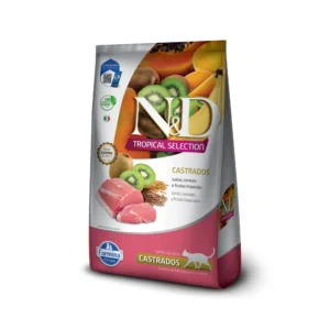 a13344b00da37f6fdffa20129c3b64ba.webp RAÇÃO ND TROPICAL GATOS ADULTOS CASTRADOS SUÍNO 1,5KG