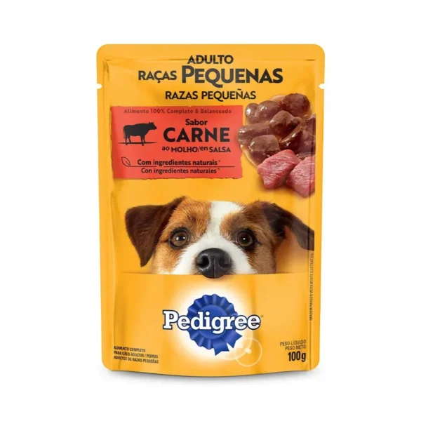 SACHE PEDIGREE AD CARNE RAÇAS PEQUENAS 100G