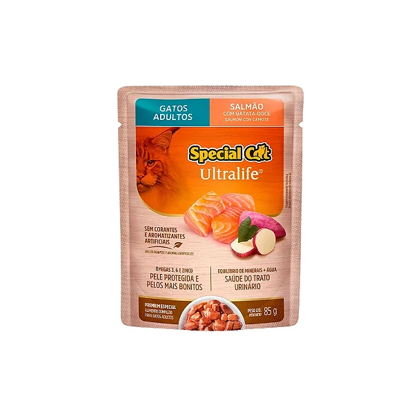 SACHE SPECIAL CAT ULTRALIFE ADULTOS SALMAO 85G