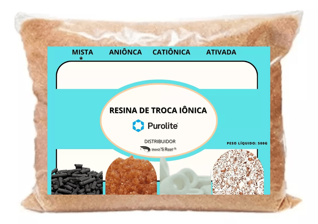 Resina Mista P/ Filtros Deionizadores Mb400 500g Dinhos Reef