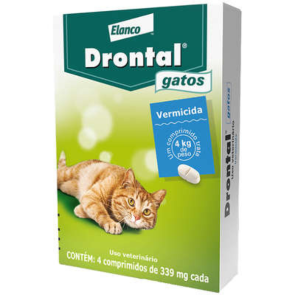 a72af2f2bc7cb6ca91c3ecd86883eccb.png VERMÍFUGO DRONTAL P/ GATOS 4 COMPRIMIDOS- 339MG