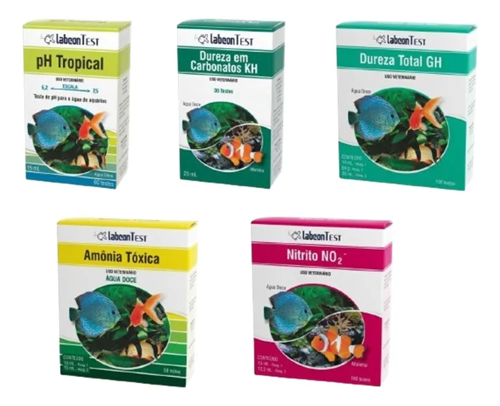 Alcon Labcon Test Kit Amônia, Nitrito, Ph Tropical, Kh E Gh
