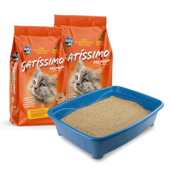b2233ff5d74021cc8c07ab82df2c5e73.png AREIA GATISSIMO 12 KG Areias Higiênicas Premium