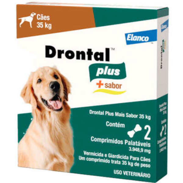 b69e51390d4dd892c31bba20093292ab.png VERMÍFUGO DRONTAL PLUS SABOR CARNE 35KG- 2 COMPRIMIDOS