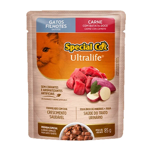 SACHE SPECIAL CAT ULTRA FILHOTES CARNE 85G