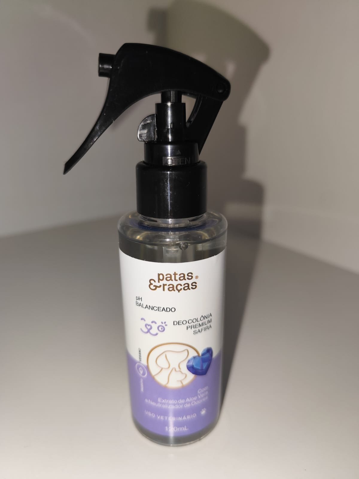 DEO COLONIA PREMIUM SAFIRA PATAS E RACAS 120ML