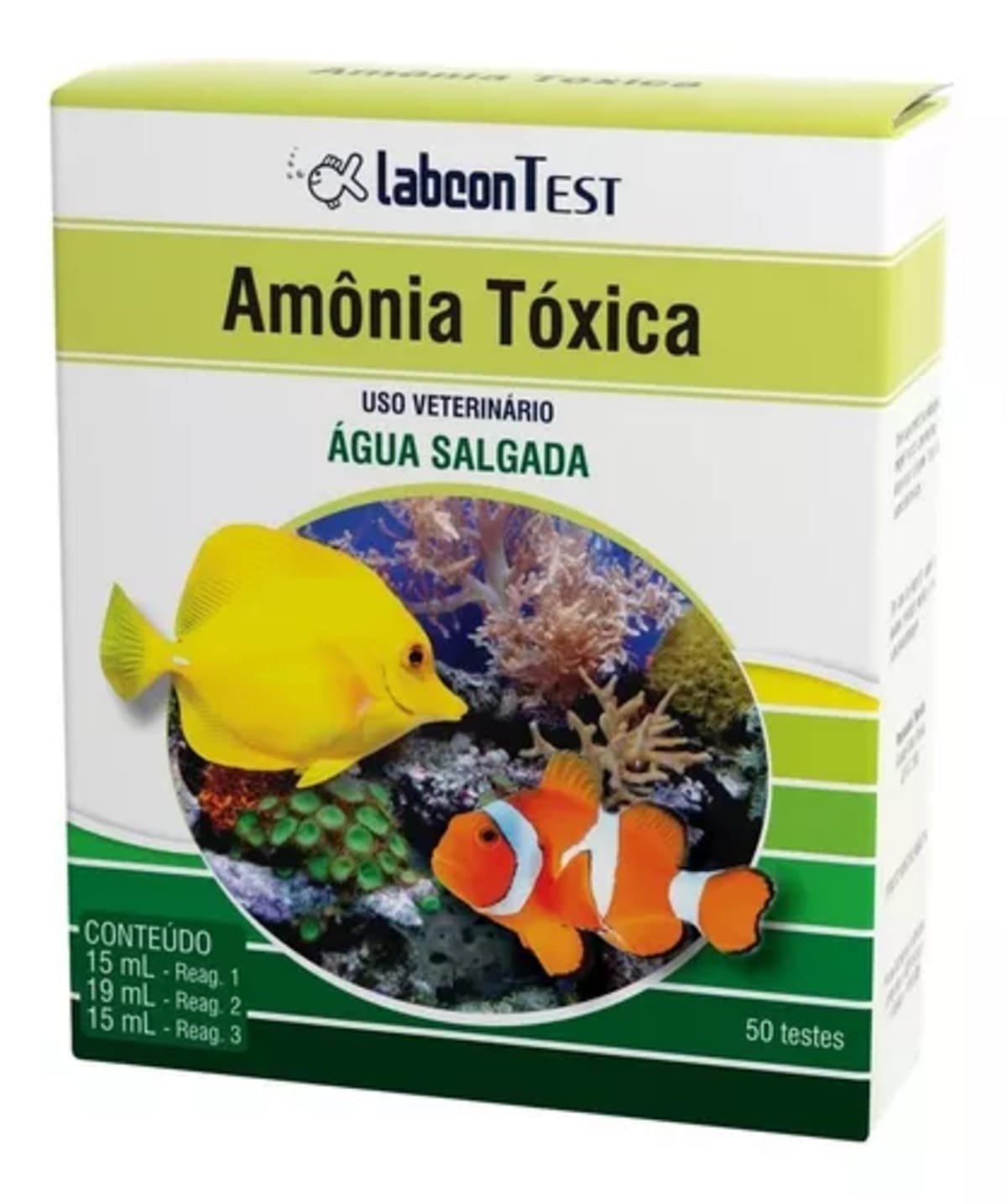 LABCON TEST AMONIA TOXICA-AGUA SALGADA 50TESTES