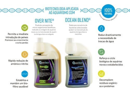 Kit Oceantech - Overnite + Oceanblend 50ml Reforço Biológico