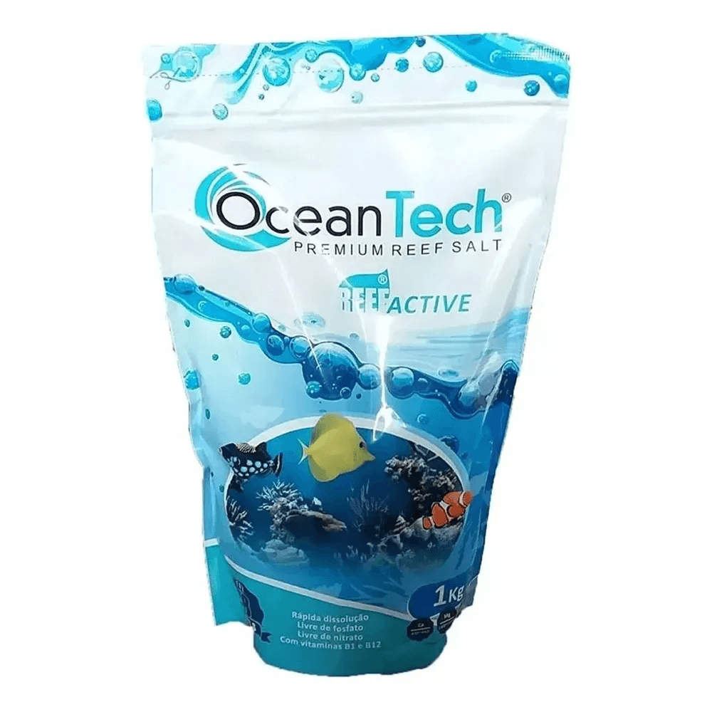 Sal Para Aquários Marinhos Ocean Tech Reef Active 1kg