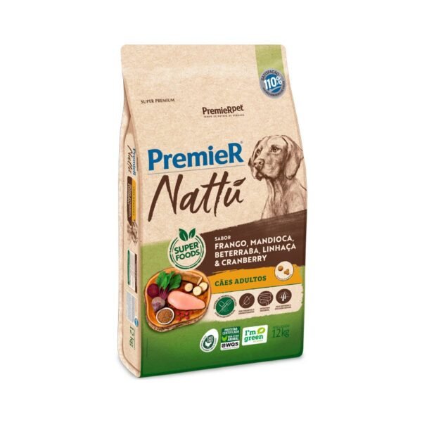 cd693c0d5a5437dd91b434ac9af406f5-1.jpg PREMIER NATTU CAES ADULTOS MANDIOCA 12,0 KG