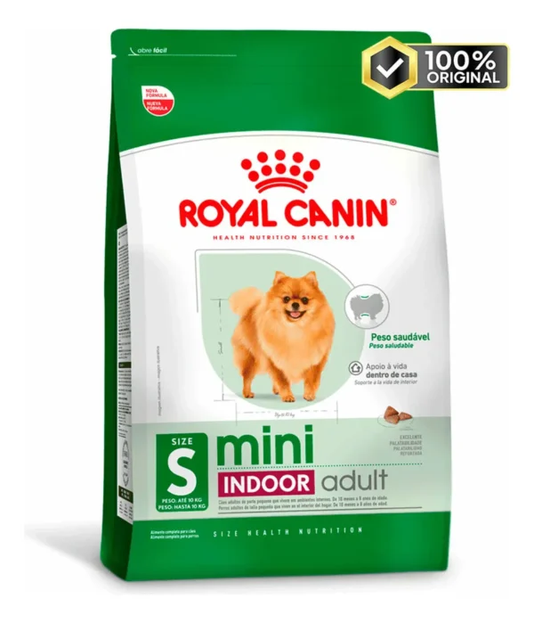 RAÇÃO ROYAL CANIN CÃES ADULTOS MINI INDOOR 1KG