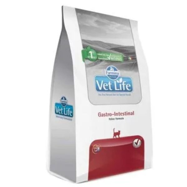 RAÇÃO VET LIFE GASTROINTESTINAL PARA GATOS ADULTOS 400G