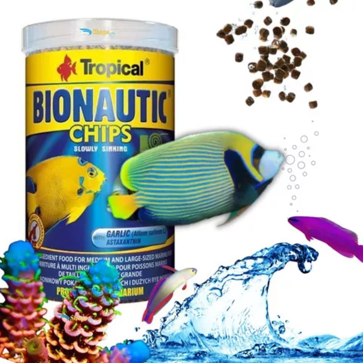 Tropical Bionautic Chips 520g Ração Peixes Marinhos Chips