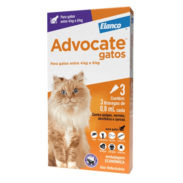 da098dd23e7677f4983e76cc1709cee0.png ANTIPULGAS ADVOCATE P/GATOS 0,8ML- 3 BISNAGAS