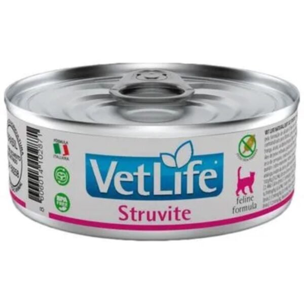 RAÇÃO ÚMIDA VET LIFE STRUVITE PARA GATOS 85G
