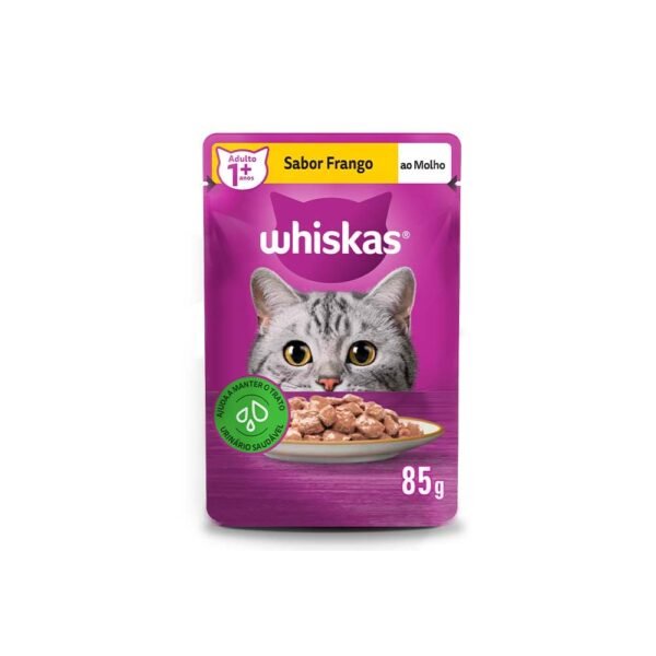 db7ef8d617900b25118b39424deafad1.jpg WHISKAS SACHE FRANGO 85G CAIXA C/ 20 UNIDADES