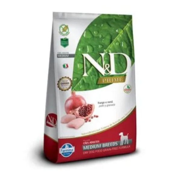 RAÇÃO ND PRIME P/ CÃES ADULTOS FRANGO MEDIUM 2,5KG
