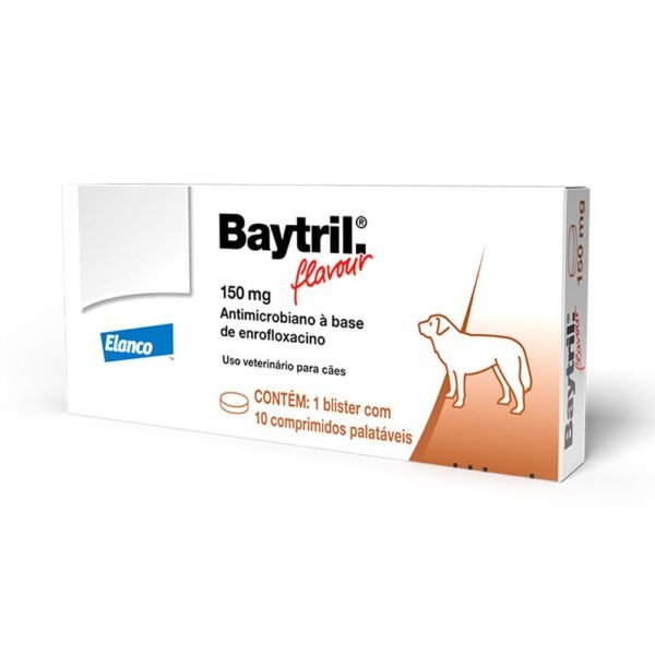ANTIMICROBIANO BAYTRIL FLAVOUR 150MG- 10 COMPRIMIDOS