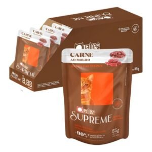 KIT 20UN SACHÊ QUATREE SUPREME P GATOS CASTRADOS CARNE 85G