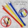 ESCOVA DENTAL DUPLA PONTA 1 UN PARA CAES