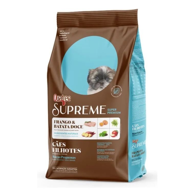 RAÇÃO QUATREE SUPREME P/ CÃES FILHOTES RP FRANGO 10.1KG