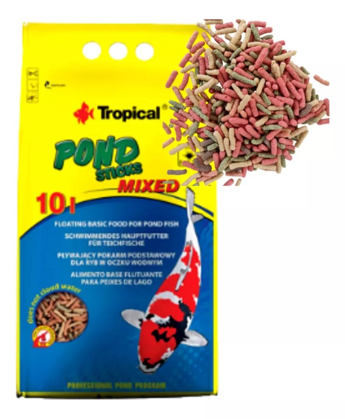 POND STICKS MIXED - BAG 800G - TROPICAL