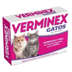 ec1e94f3cd59677c2889a1d6d24974fe.webp VERMIFUGO VERMINEX GATOS COMPRIMIDO 1X4