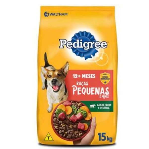 RAÇÃO PED. CÃES RAÇAS PEQUENAS CARNE E VEGETAIS 15KG