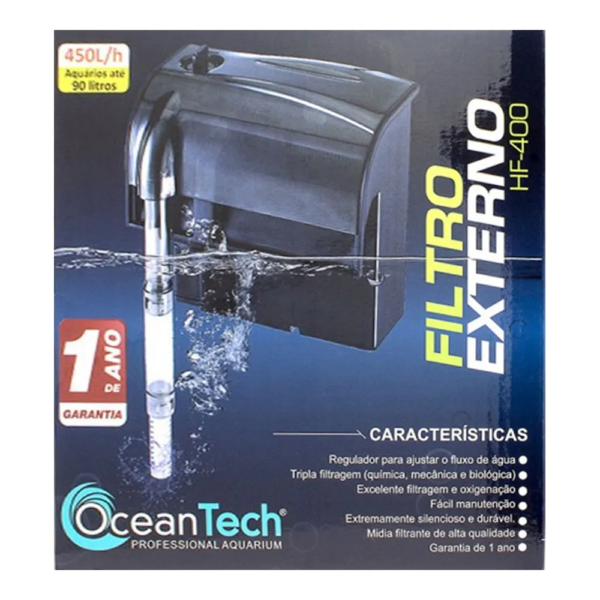 fcde85b95ac44daf4f8cf795037e63b4.png Filtro Externo Ocean Tech Hf-400 Aquário Até 90l + 110v