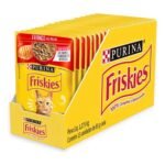 KIT 15UN SACHÊ FRISKIES P/ GATOS SABOR FRANGO AO MOLHO 85G