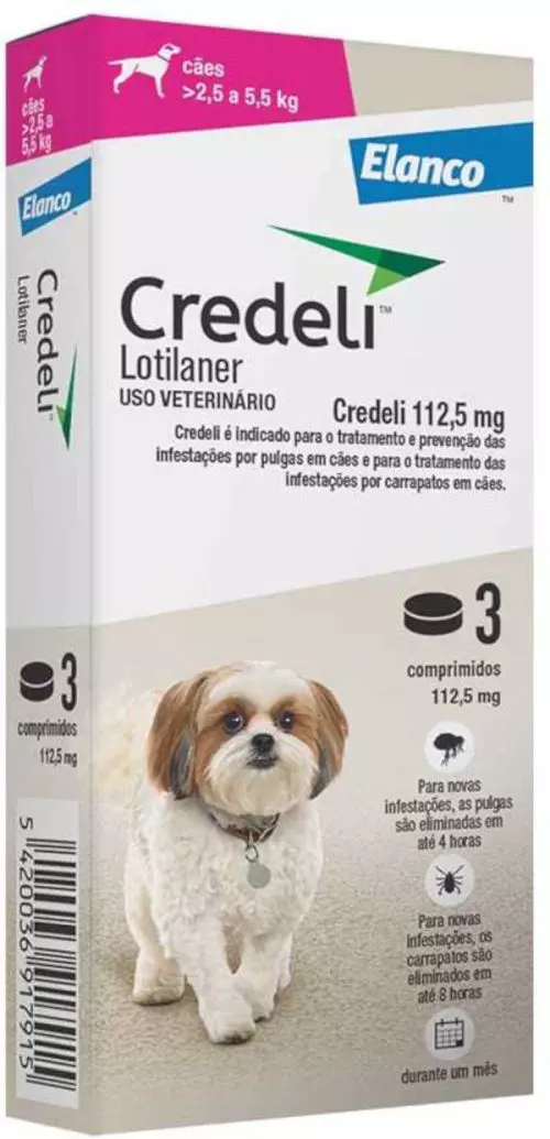 13b776f3a303e5e0ca4a8651ba276d6a.webp ANTIPULGAS CREDELI 112.5MG P/ CÃES - 3 COMPRIDOS