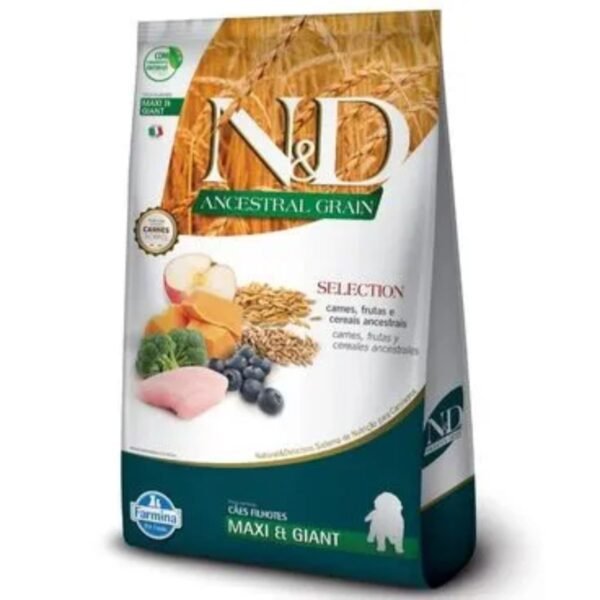 RAÇÃO ND ANCESTRAL SELECT PARA CÃES FILHOTES MAXI 15KG