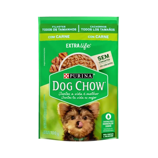 SACHÊ DOG CHOW FILH TDTM CARNE 100G 1 UN