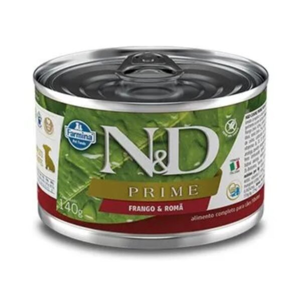 43ac0d2c7a7d504afadbec238168fcdd.jpg RAÇÃO ÚMIDA ND PRIME PUPPY FRANGO P/ CÃES FILHOTES 140G