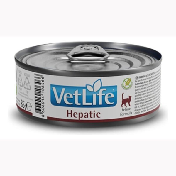 RAÇÃO ÚMIDA VET LIFE HEPATIC PARA GATOS 85G