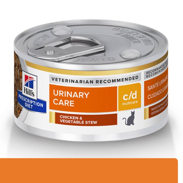 62c837c74305d5541f426bb960605c03.jpg RAÇÂO ÚMIDA PD FEL C/D MULTICARE URINARY LATA 82G
