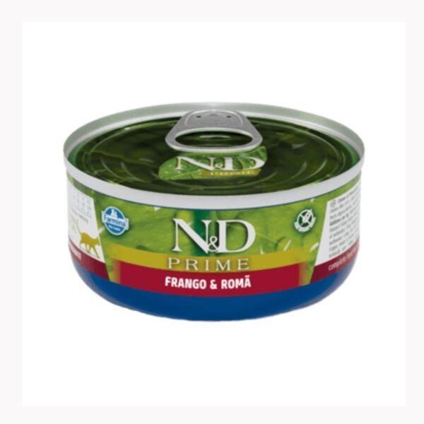 7797d046df97a2668897b30290e039da.jpg RAÇÃO ÚMIDA ND PRIME FRANGO PARA GATOS ADULTOS 70G