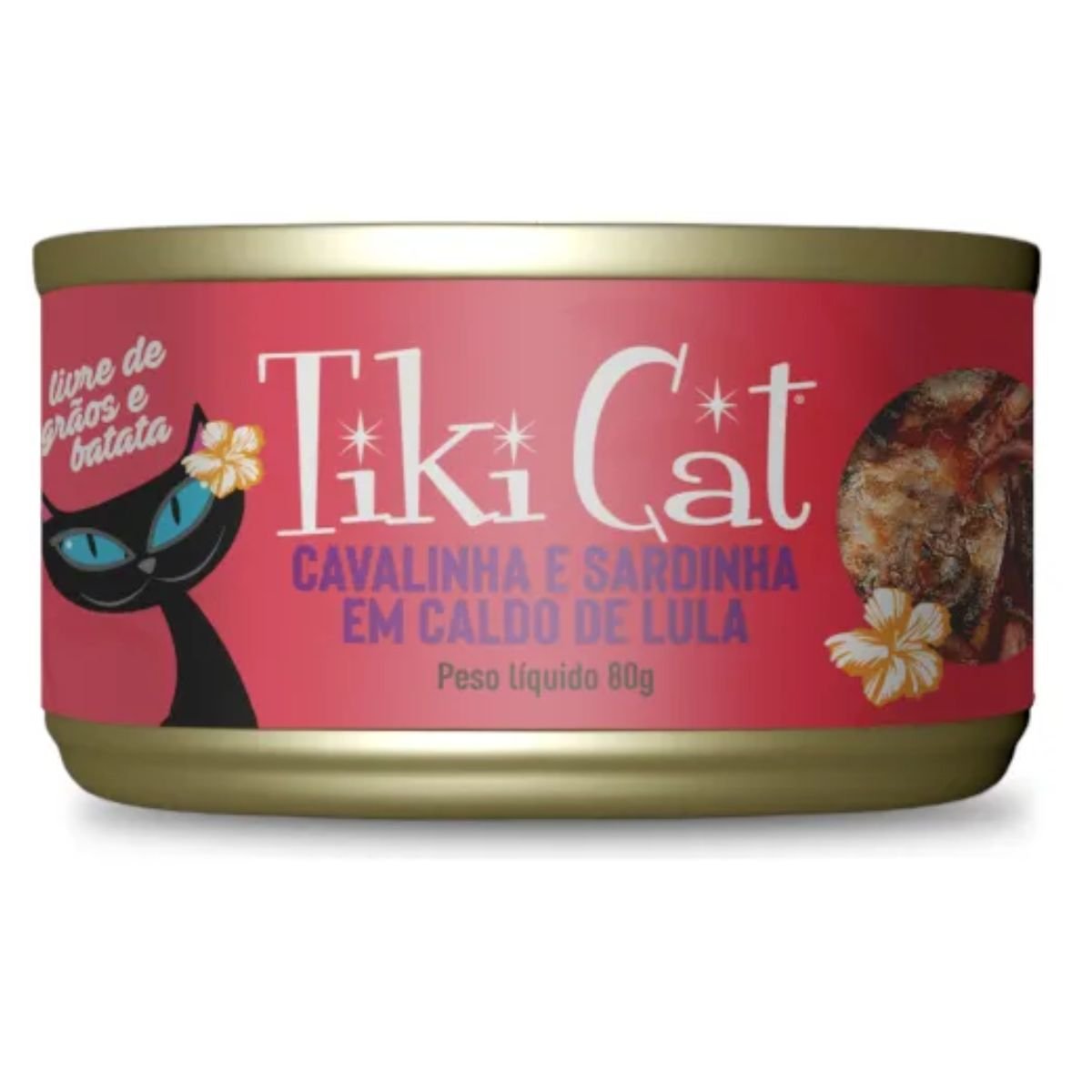 RAÇÃO ÚMIDA TIKI CAT GRILL CAVALINHA E SARDINHA 80G