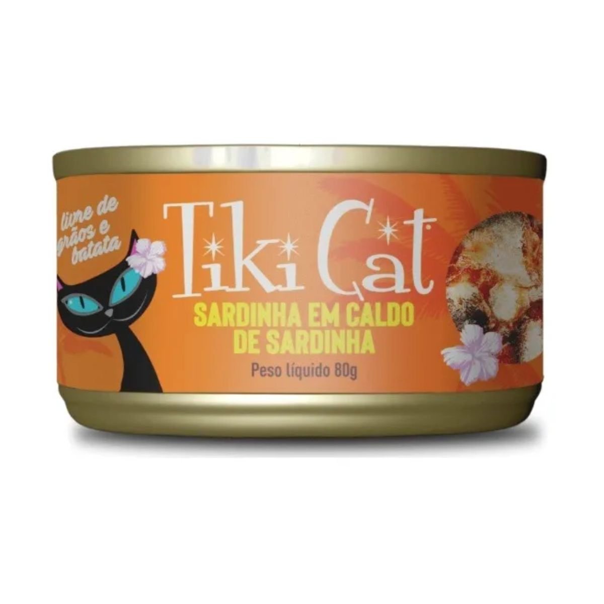 RAÇÃO ÚMIDA TIKI CAT GRILL SARDINHA 80G