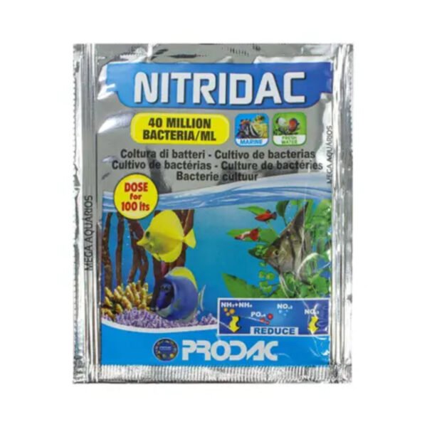 c0d8c7f35e4dd628f87ccafa4c1719fb.jpg Acelerador Biológico Prodac Nitridac 10ml Sachê P/ Aquários