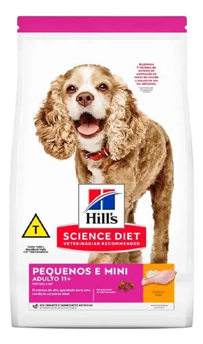 d1d27d163af3bb324c13baae6d05c8b2.png Ração Hills Cães Adulto 11+ Pequenos E Mini 2,04 Kg