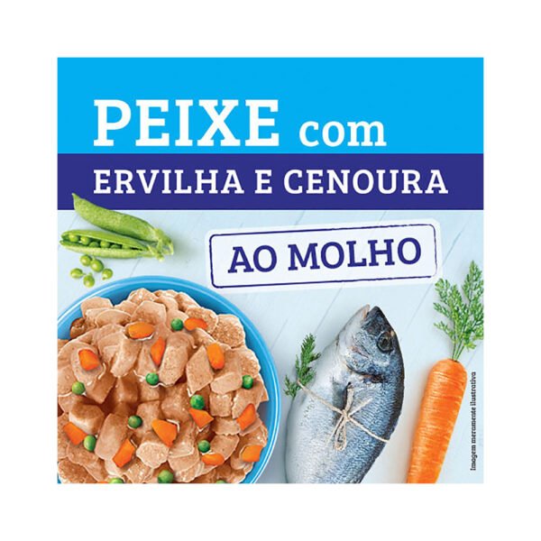 5abc5351dd136714c1ef349756545592.jpg KELCAT SACHE PEIXE COM ERVILHA E CENOURA 85GR