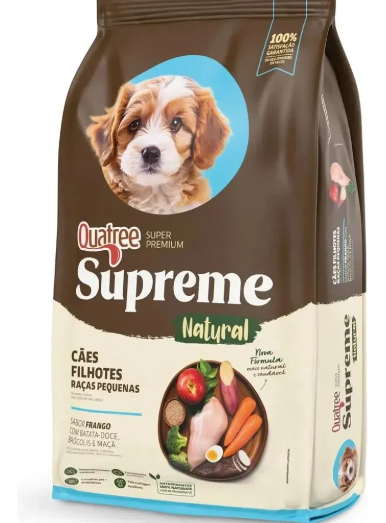 Quatree Supreme Cão Filhote Raça Peq Frango Batata Doce 1kg