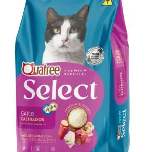 Ração Quatree Select Para Gatos Castrados Mix De Carnes 1kg