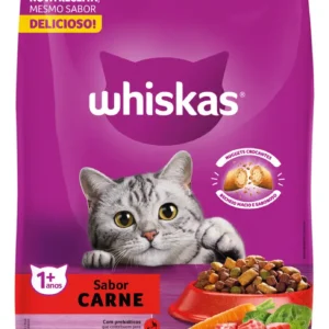 Ração Whiskas Carne Gatos Adultos 900 G