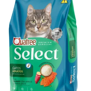 Ração Quatree Select Gatos Adultos Salmão E Arroz 1kg