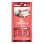 Petisco Cremoso para Gatos Origens Creminho Carne 4 Unidades