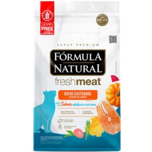 Ração Fórmula Natural Fresh Meat Salmão Gatos Castrados 1KG