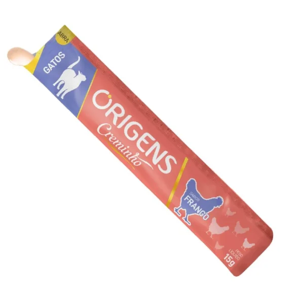 Petisco  para  Gatos Origens Creminho Frango 1 Unidade 15g