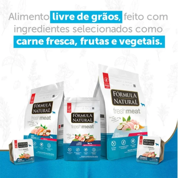 f1e8e1132e5a6587dd9f1591bd92bdca.webp Fórmula Natural Freshmeat Cães Adultos Min/peq 1kg